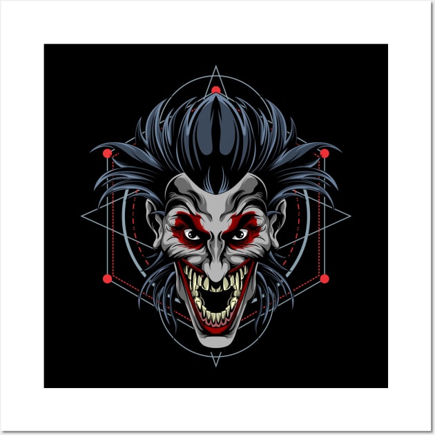 death clown Wall Art by sugiartoss_